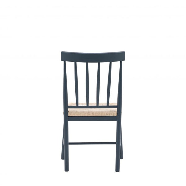 CHAGFORD | WOVEN DINING CHAIR | STARGAZEY BLUE