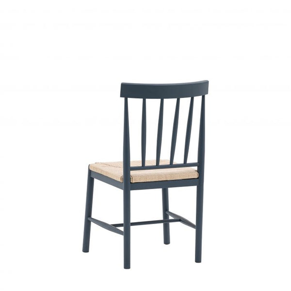 CHAGFORD | WOVEN DINING CHAIR | STARGAZEY BLUE