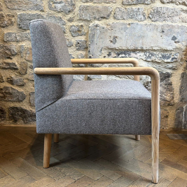 THE CLASSIC SCANDI | ARMCHAIR | TRUFFLE HERRINGBONE WOOL