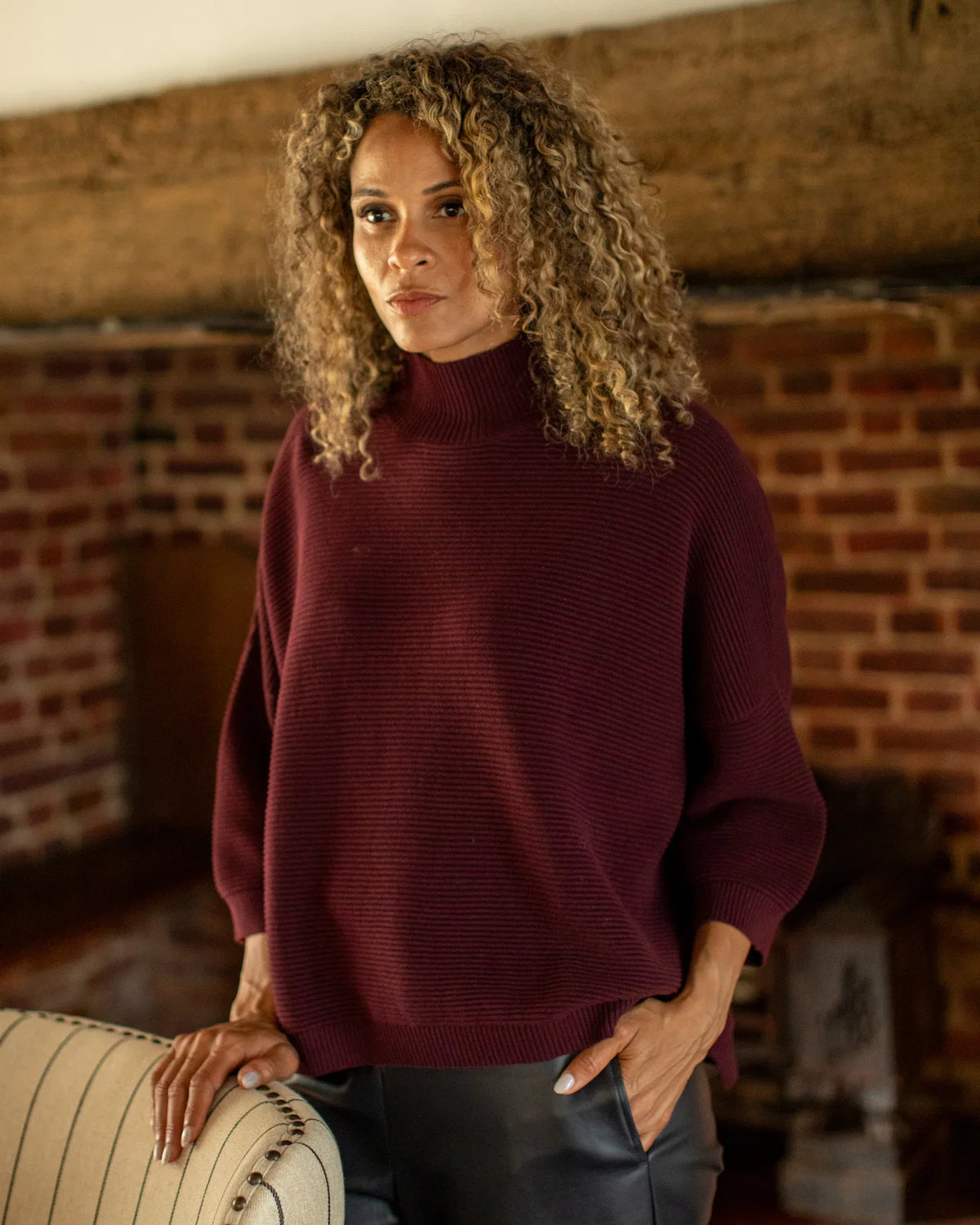 Vicki Jumper by Chalk - Merlot