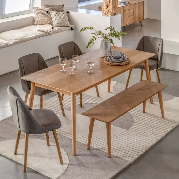 Herringbone - Extending Dining Table