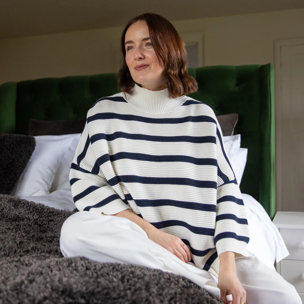 Vicki Jumper by Chalk - Navy Stripe
