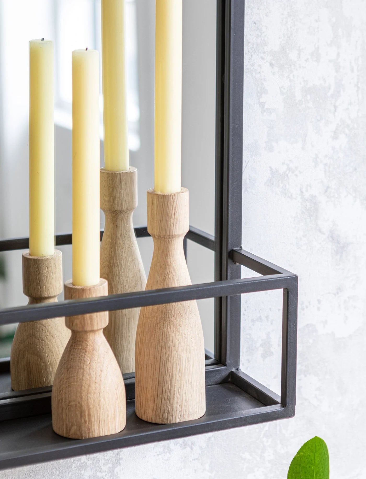 Walcot - Oak Candlestick - Tall