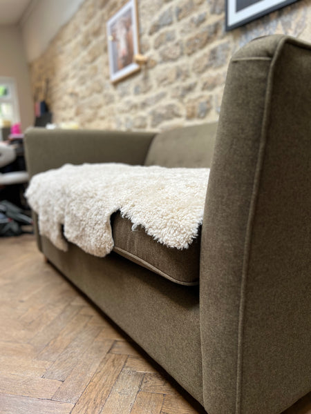 BESPOKE WOOL 3 SEATER SOFA | MOSS GREEN