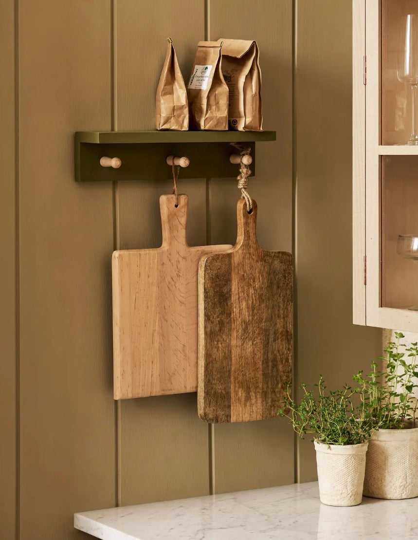 Olive - 3 Peg Shelf