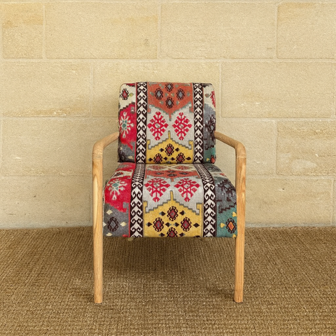THE CLASSIC SCANDI | ARMCHAIR | AZTEC & LINEN
