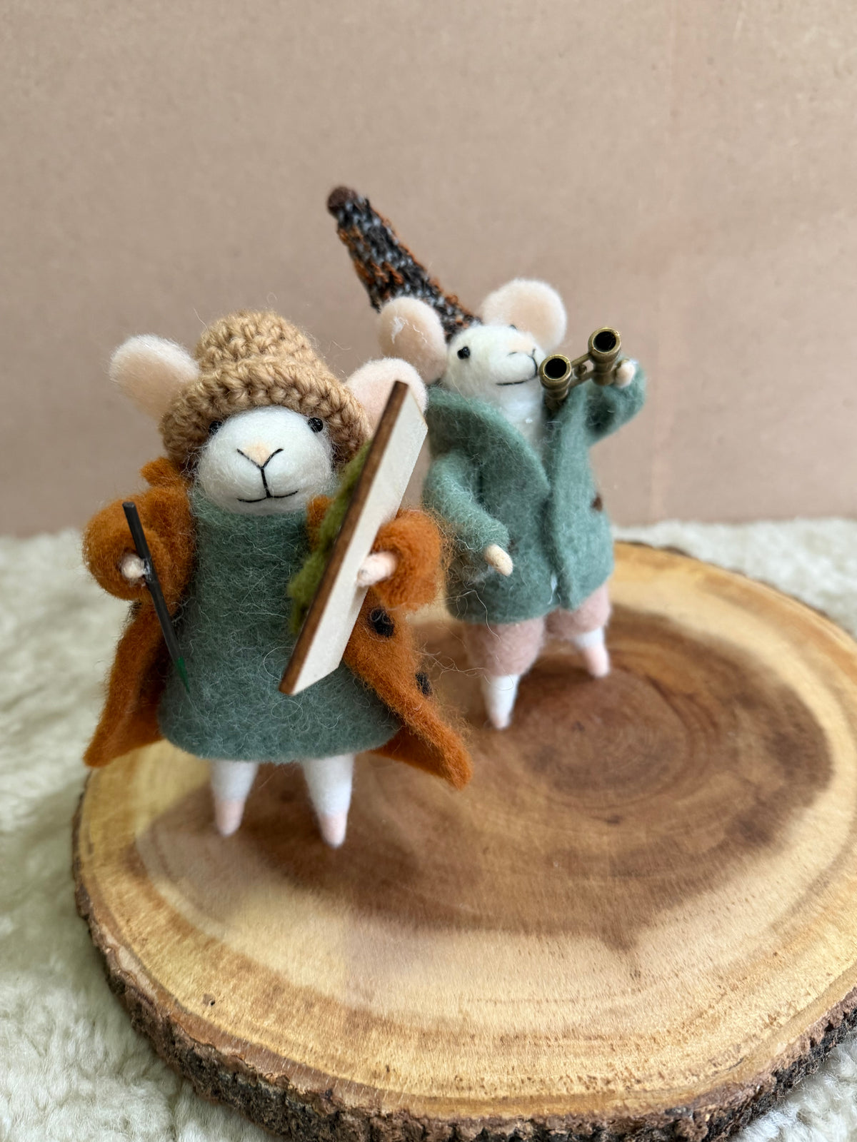 The Autumn Observers Duo - Felt Decoration