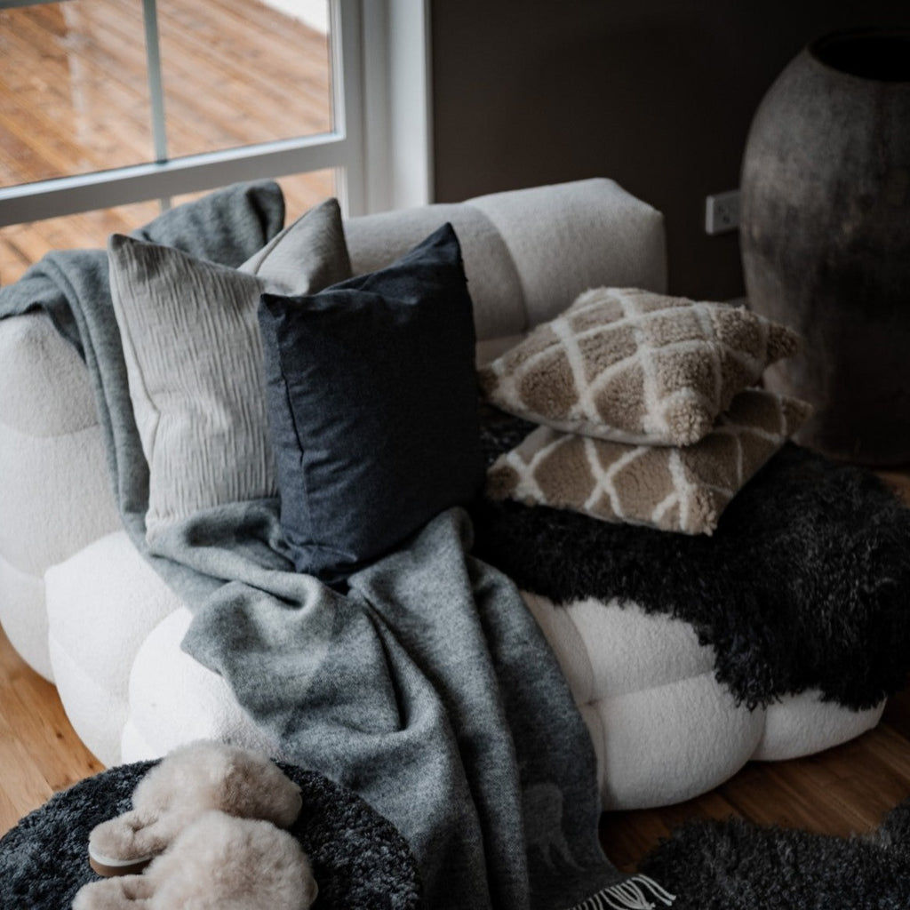 Sheepskin - Scarlett Cushion - Sand
