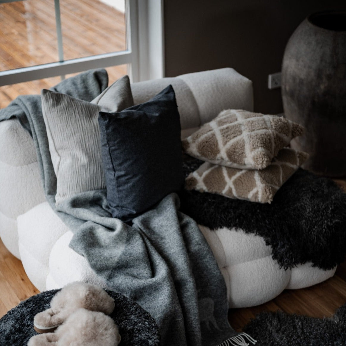 Sheepskin - Scarlett Cushion - Sand