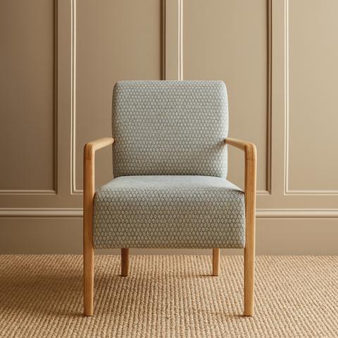 THE CLASSIC SCANDI | ARMCHAIR | GEO-BLUE