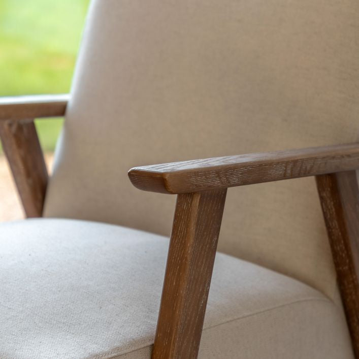 Helsinki - Armchair - Natural Linen