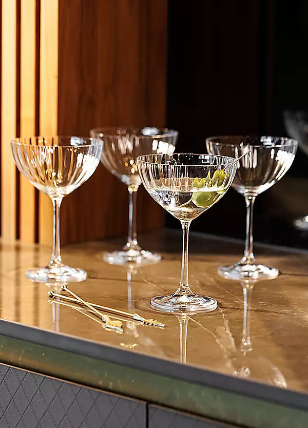 Fika - Ridged Coupe Glass Set