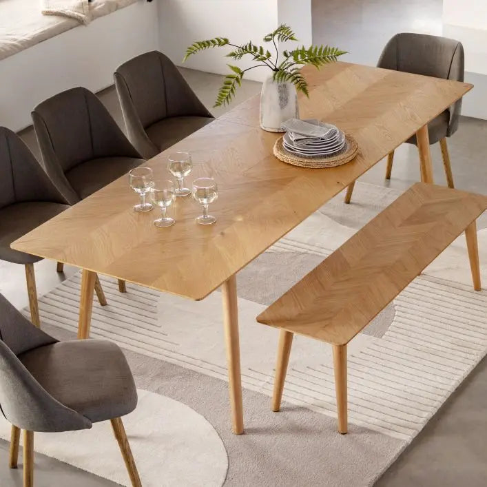 Herringbone - Extending Dining Table