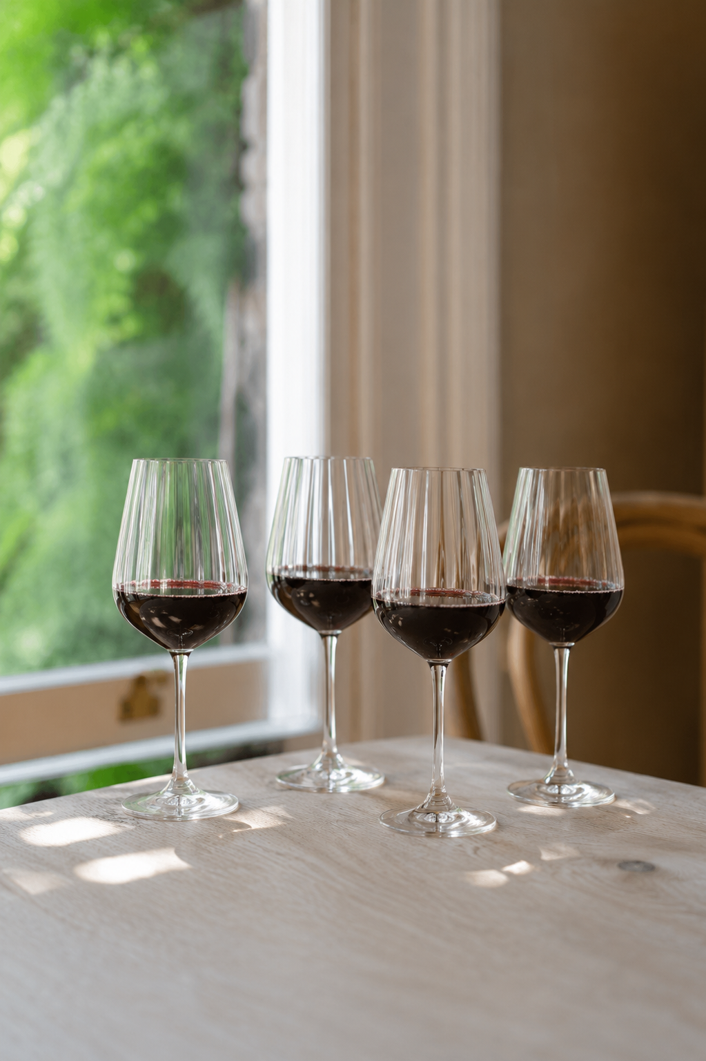 Fika - Ridged Wine Glass Set