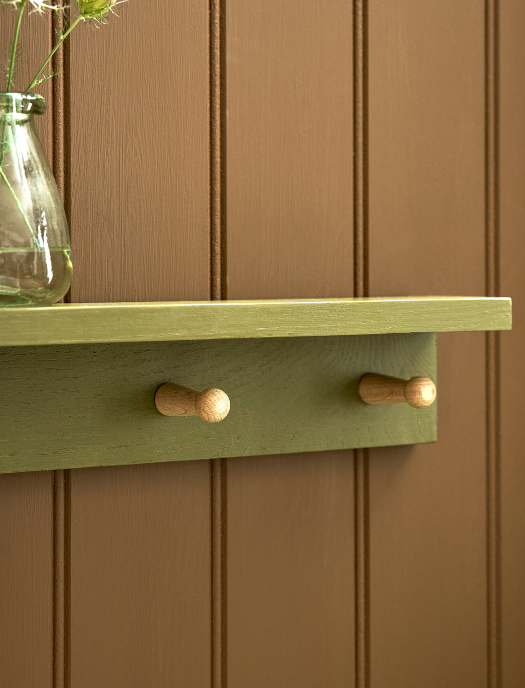 Olive - 6 Peg Shelf