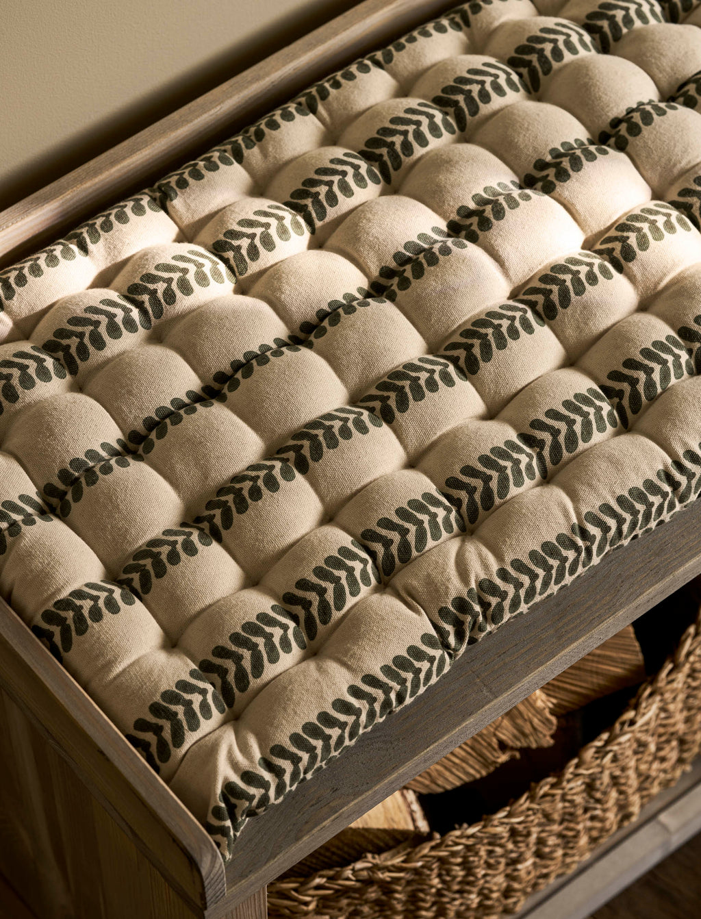 Olive Leaf - Bench Pad Cushion