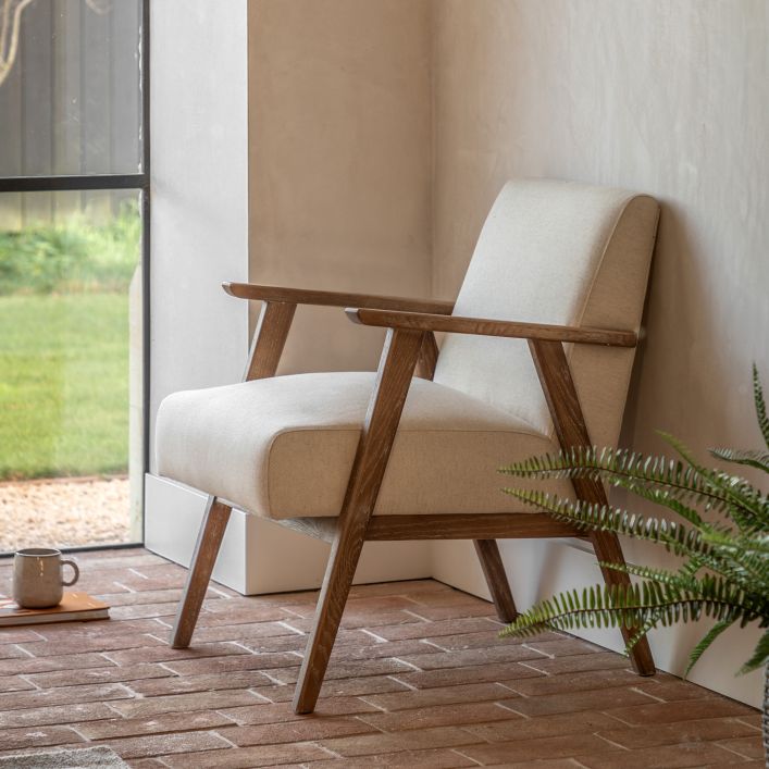 Helsinki - Armchair - Natural Linen