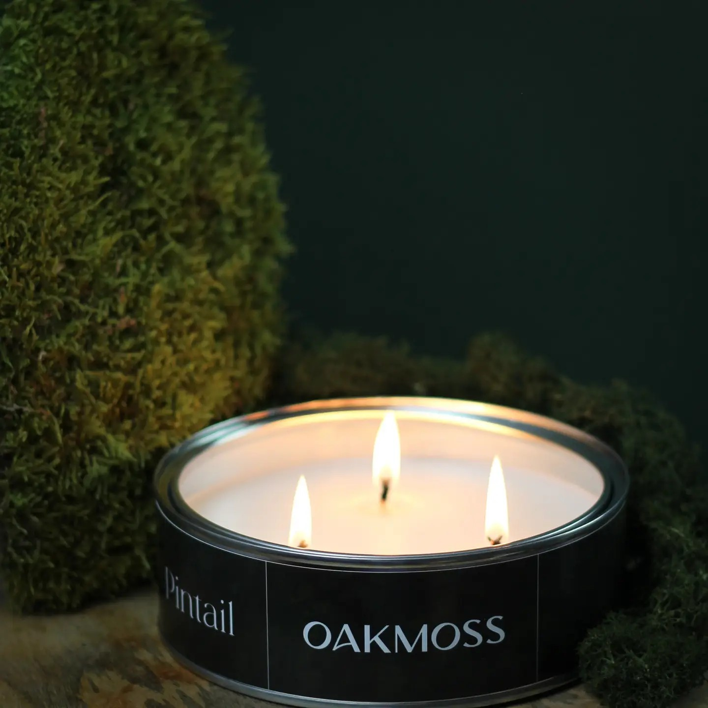 Triple Wick Candle - Oakmoss
