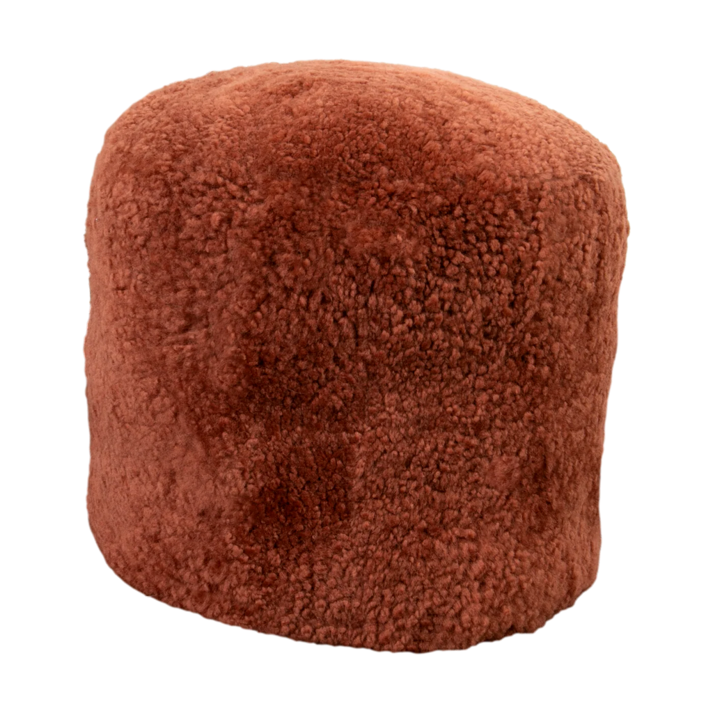 Sheepskin Pouffe - Nutmeg