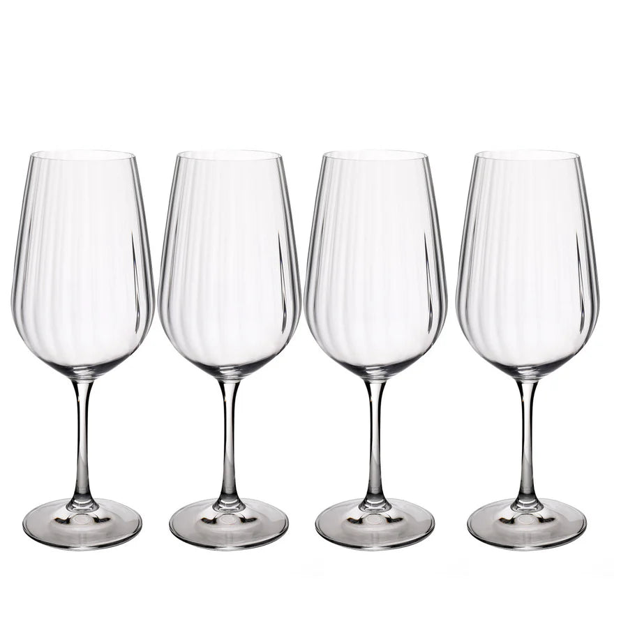 Fika - Ridged Wine Glass Set