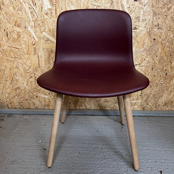 HAY NEU13 LEATHER CHAIR | OAK & CLARET