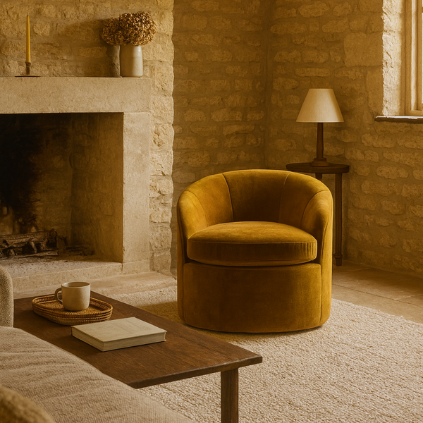 CAVENDISH ARMCHAIR | OCHRE VELVET