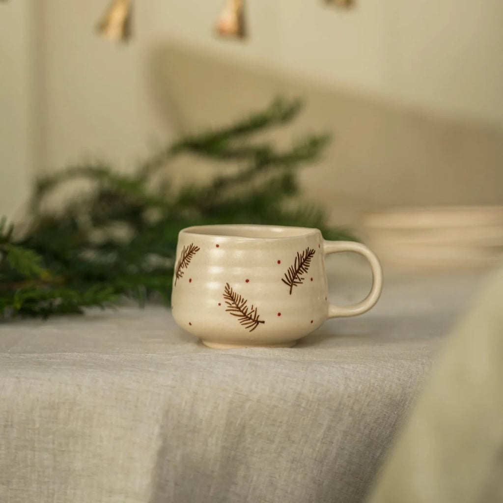 Hand Painted Mug - Feather