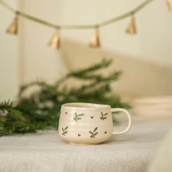 HAND PAINTED MUG | HOLLY