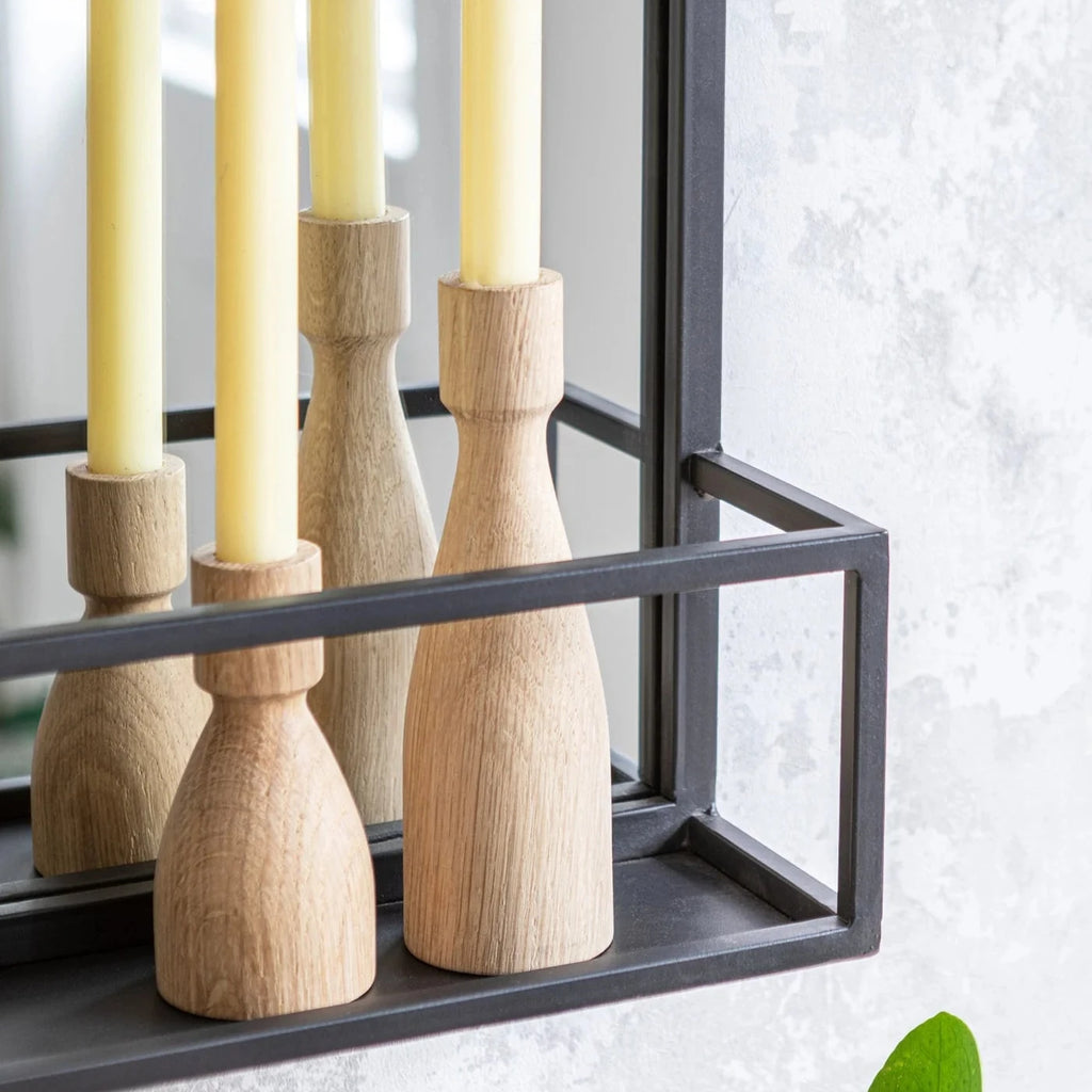 Walcot - Oak Candlestick - Short