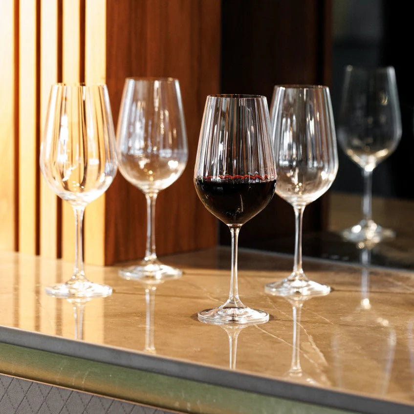 Fika - Ridged Wine Glass Set