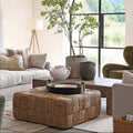 Salcombe - Jute Pouffe Coffee Table