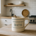 I'd Rather Be In Bath Mug Large - Green