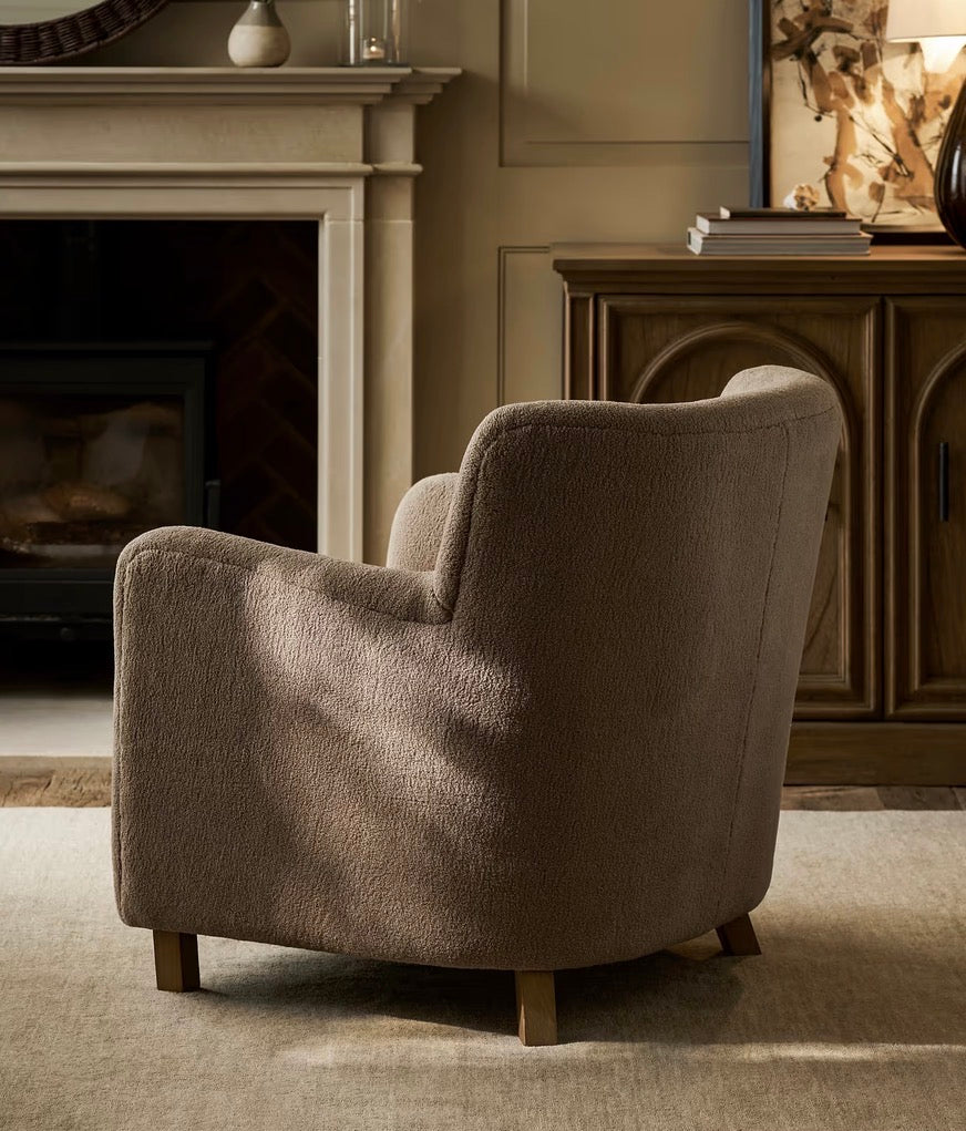 Hawkshead Shearling Armchair - Truffle