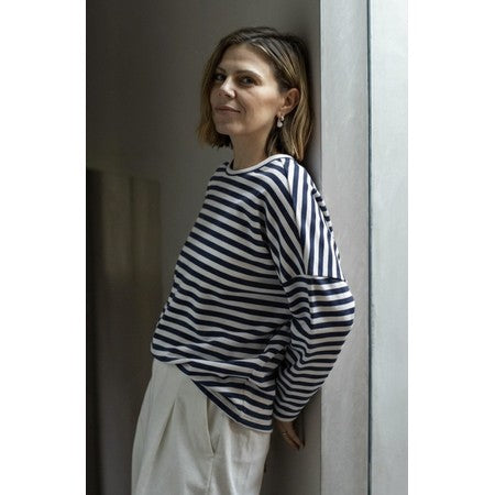 Rebecca Stripe Top by Chalk - Navy
