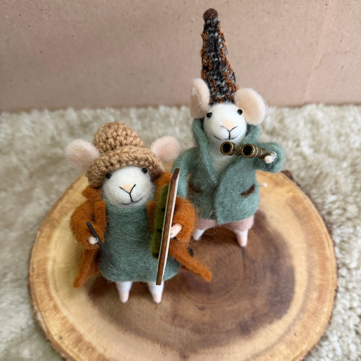 The Autumn Observers Duo - Felt Decoration