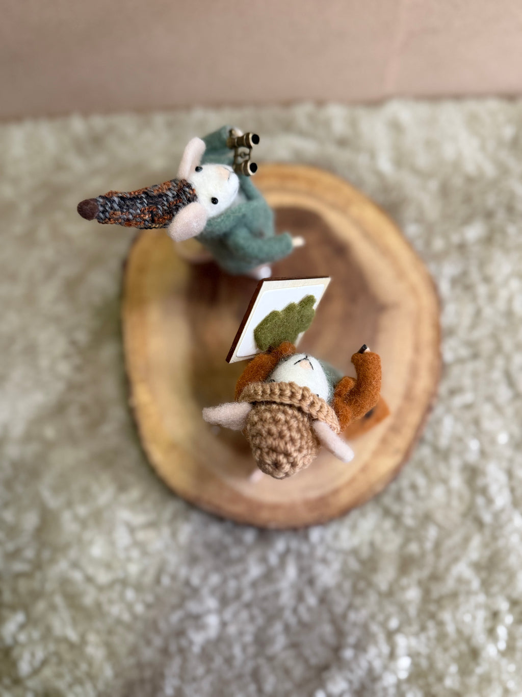 The Autumn Observers Duo - Felt Decoration