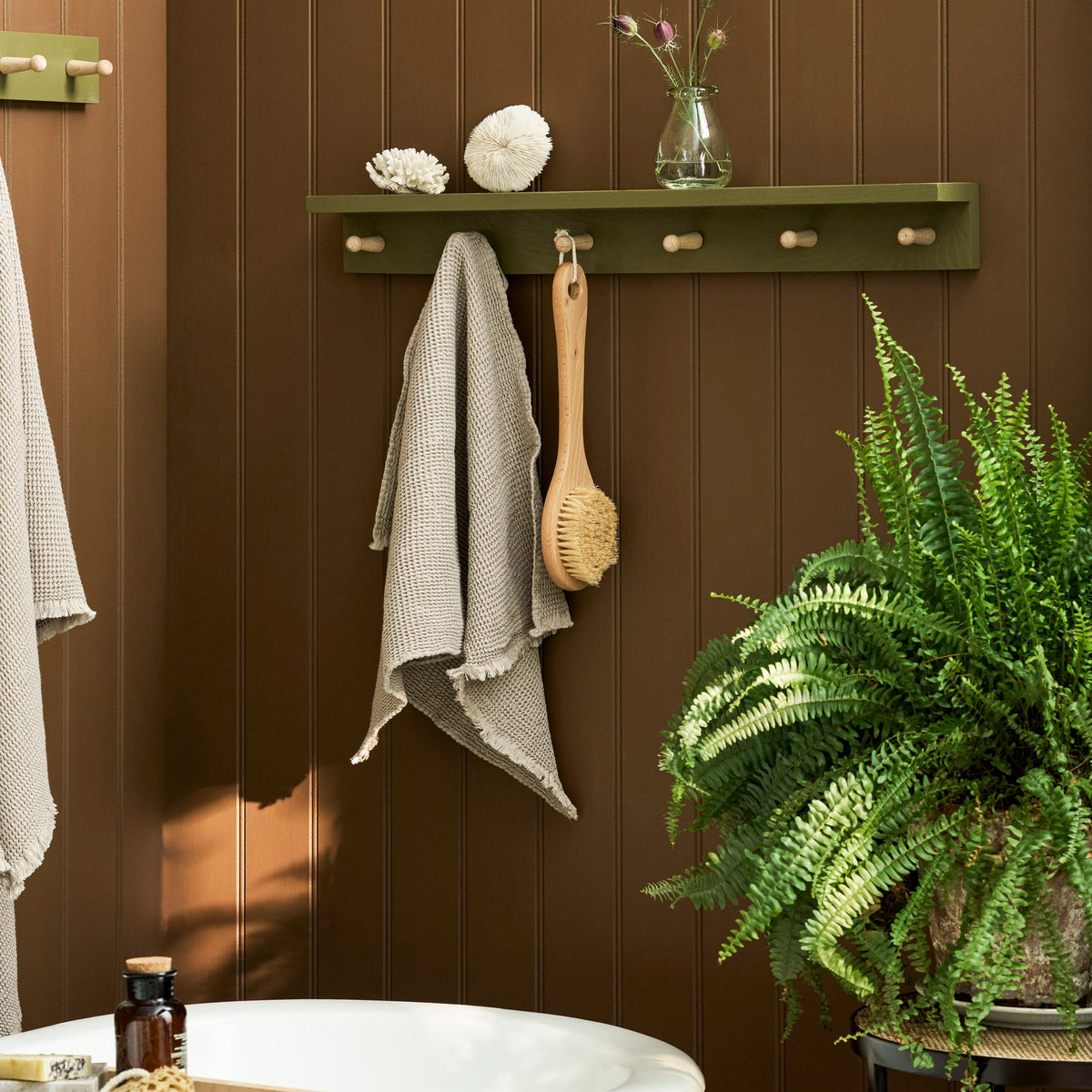 Olive - 6 Peg Shelf