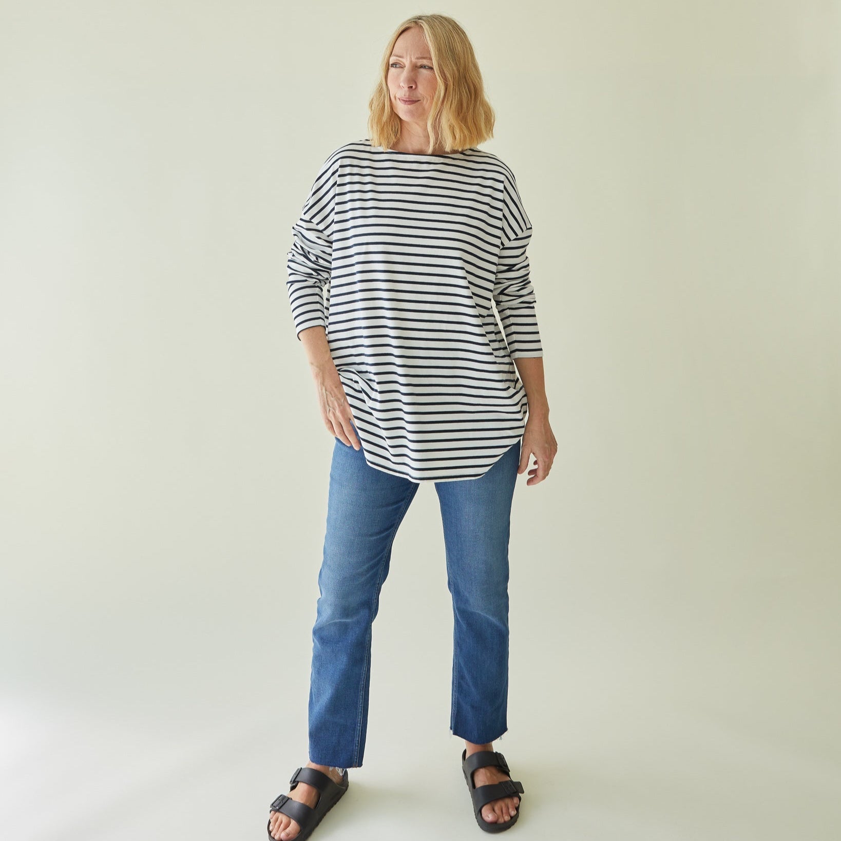 CHALK | BRYONY TOP | NAVY