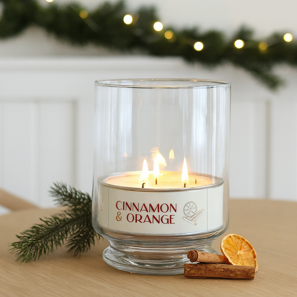 TRIPLE WICK CANDLE | CINNAMON & ORANGE