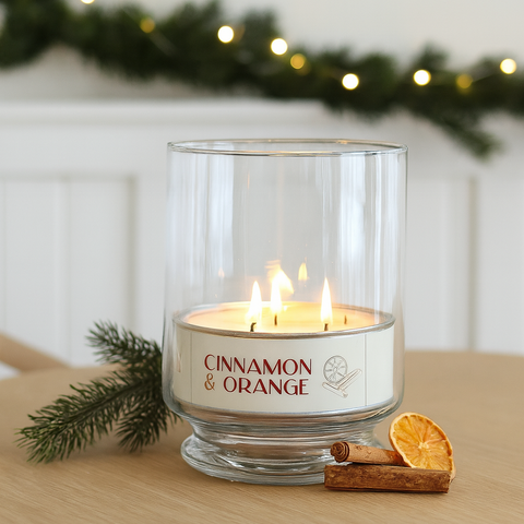TRIPLE WICK CANDLE | CINNAMON & ORANGE