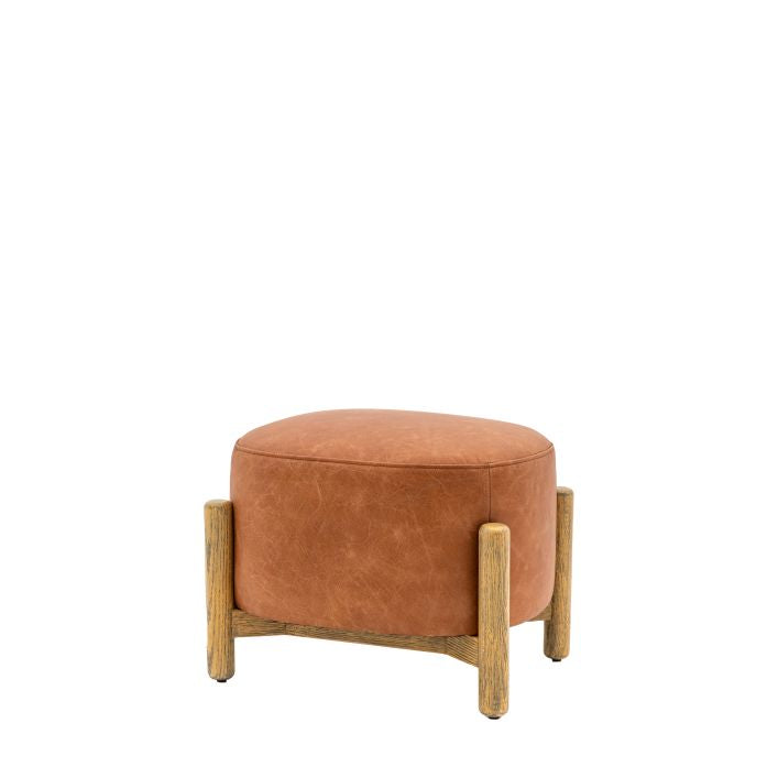 Copenhagen - Leather Footstool