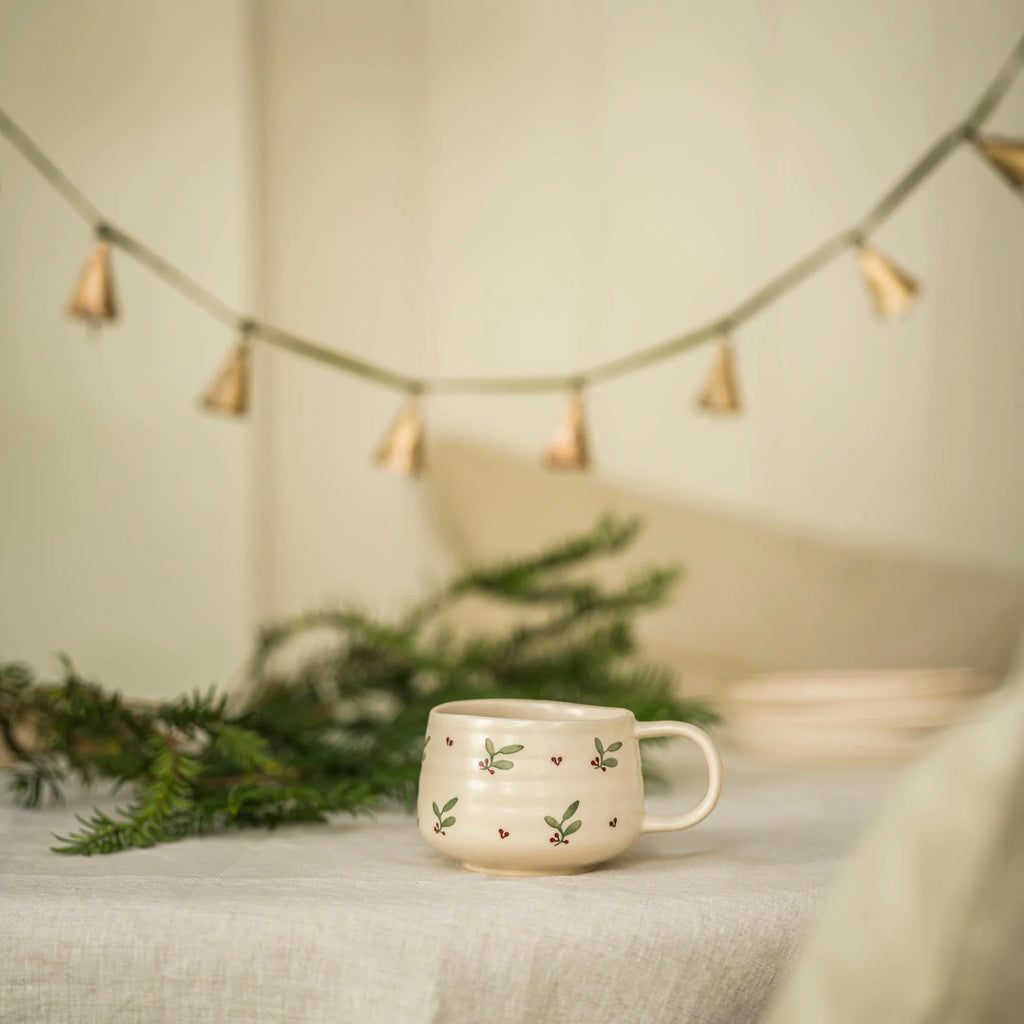 Hand Painted Mug - Holly