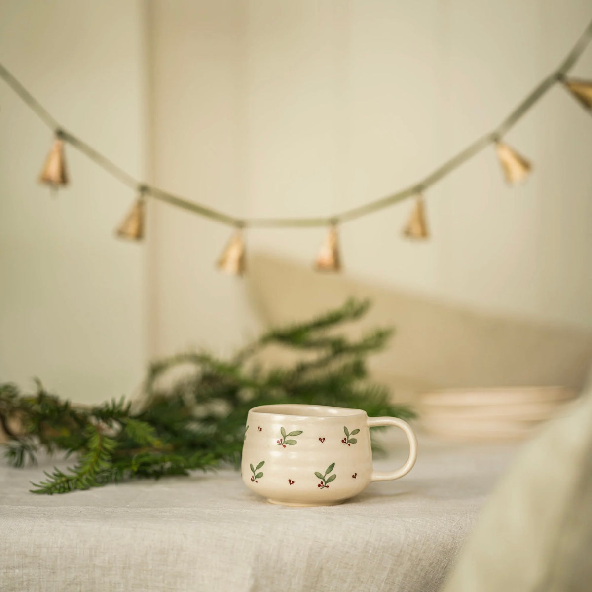 Hand Painted Mug - Holly
