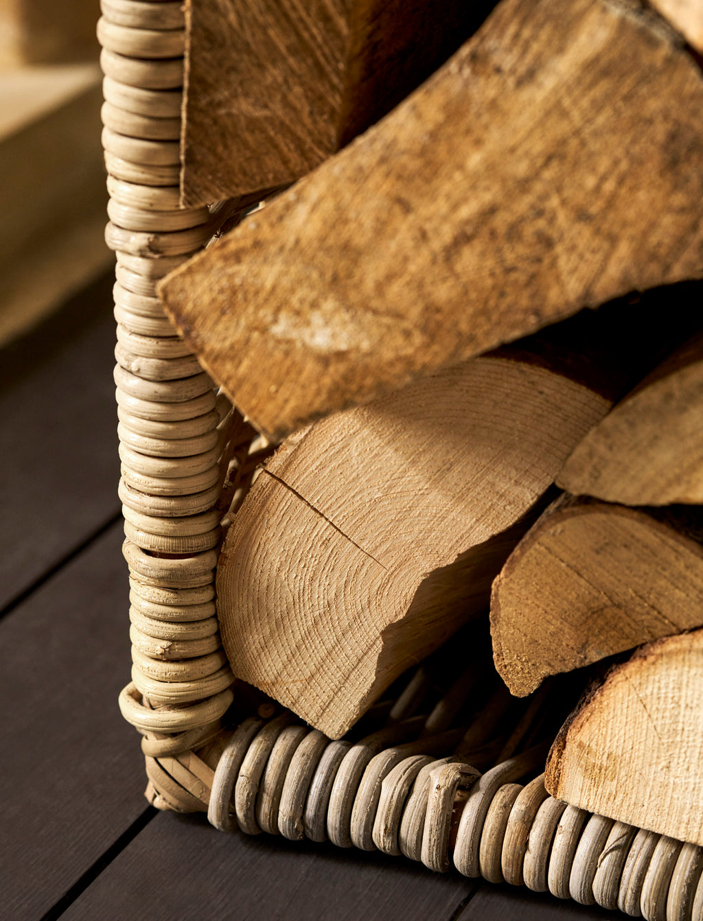 St Mawes - Rattan Log Basket