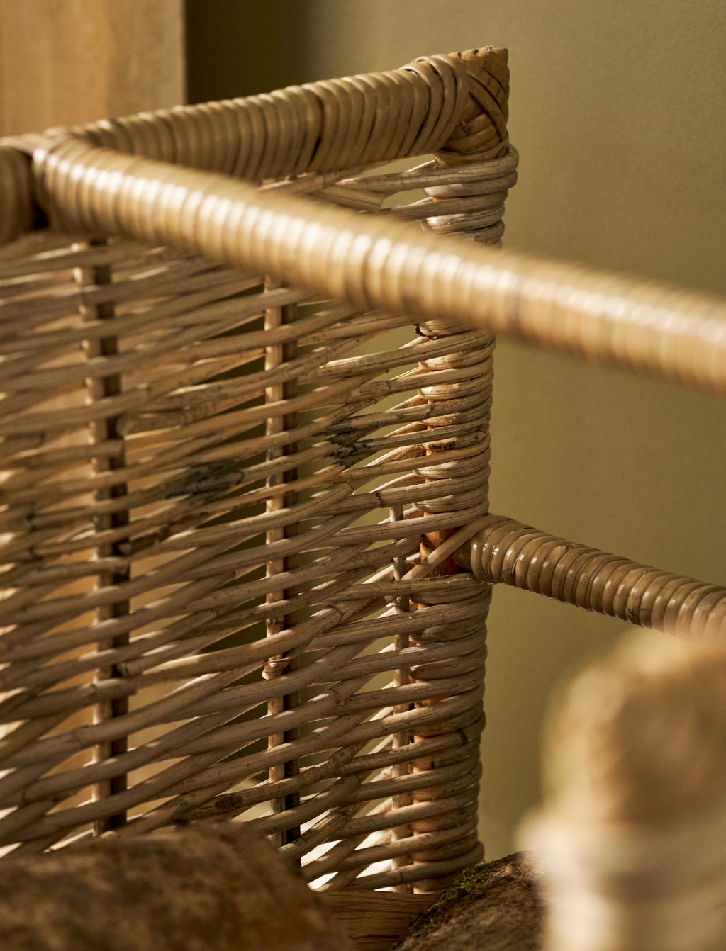 St Mawes - Rattan Log Basket