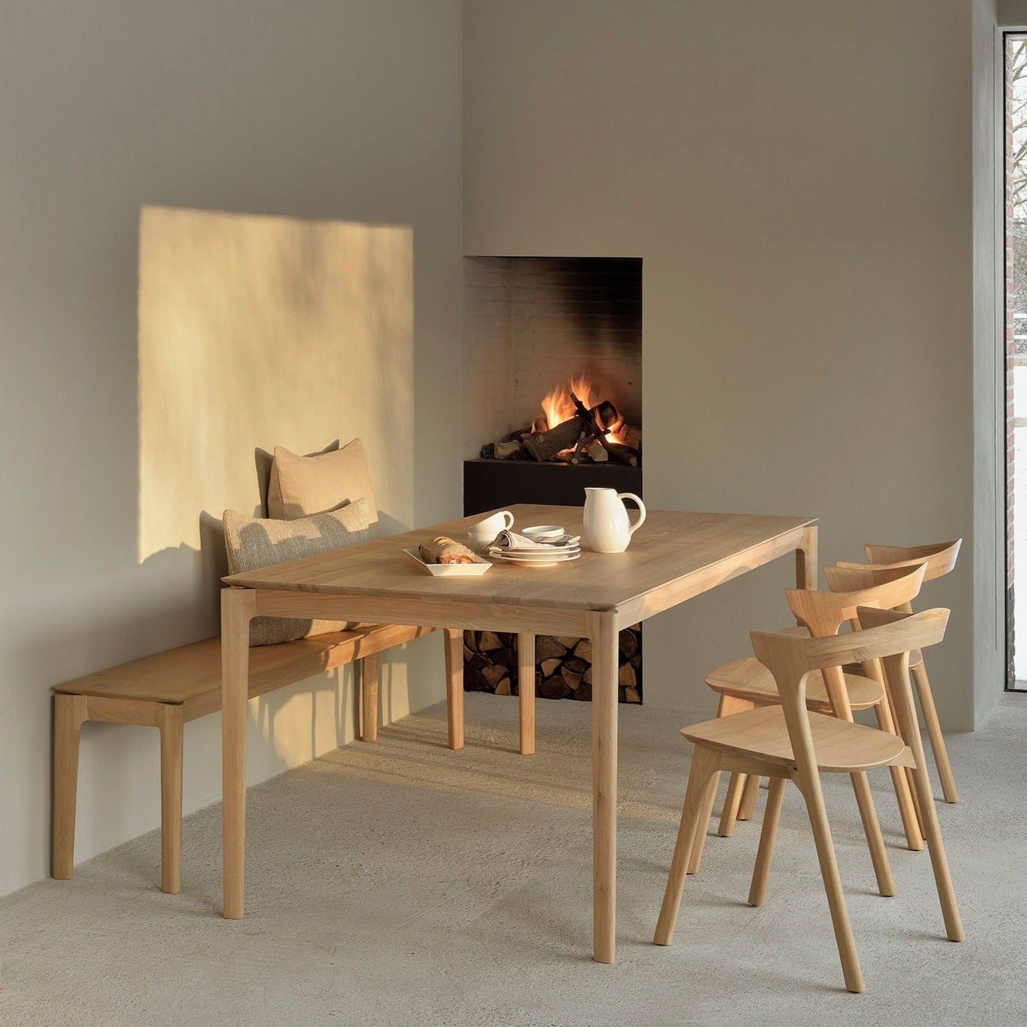 Oslo - Blok Dining Chair - Oak