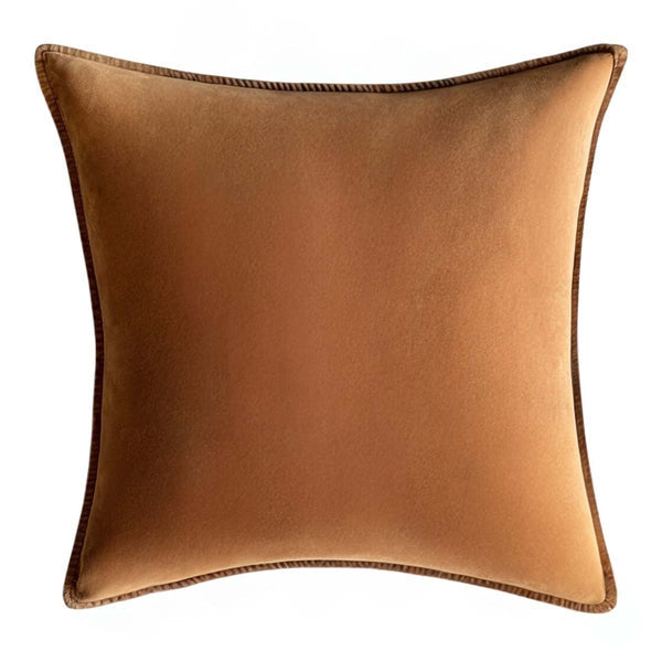ST IVES | VELVET CUSHION | BROWN SUGAR