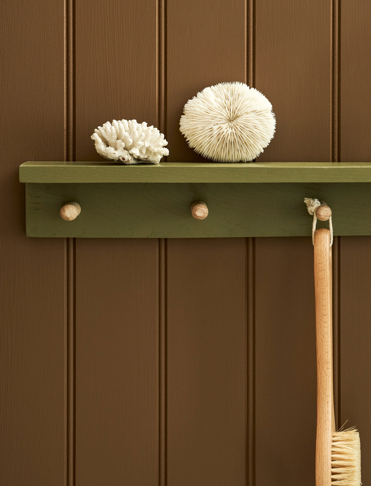 Olive - 6 Peg Shelf