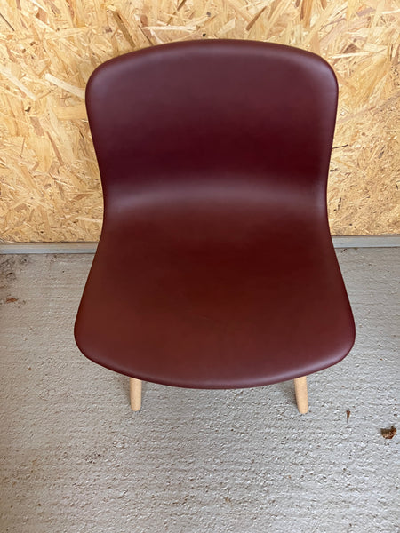 HAY NEU13 LEATHER CHAIR | OAK & CLARET