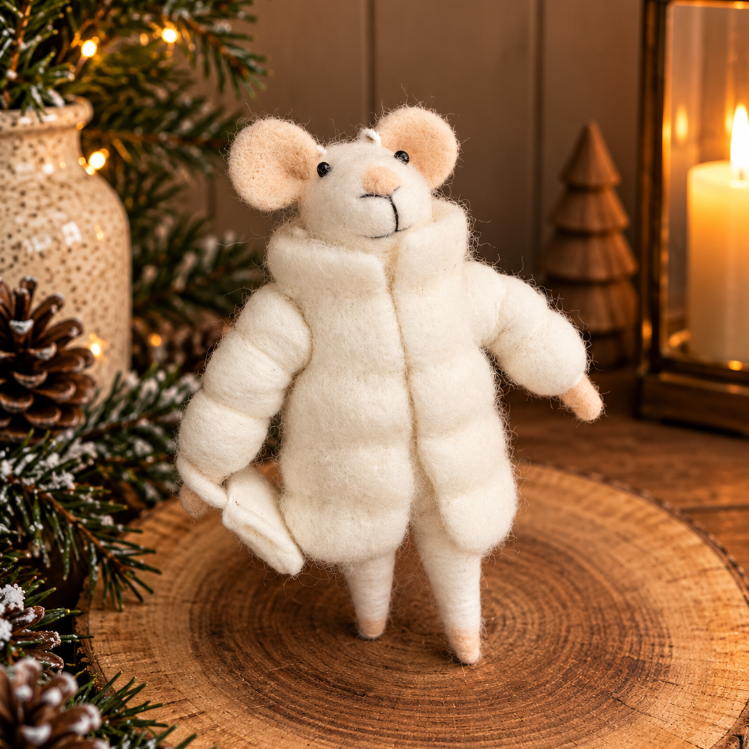 The Snow Day Mouse - Felt Decoration